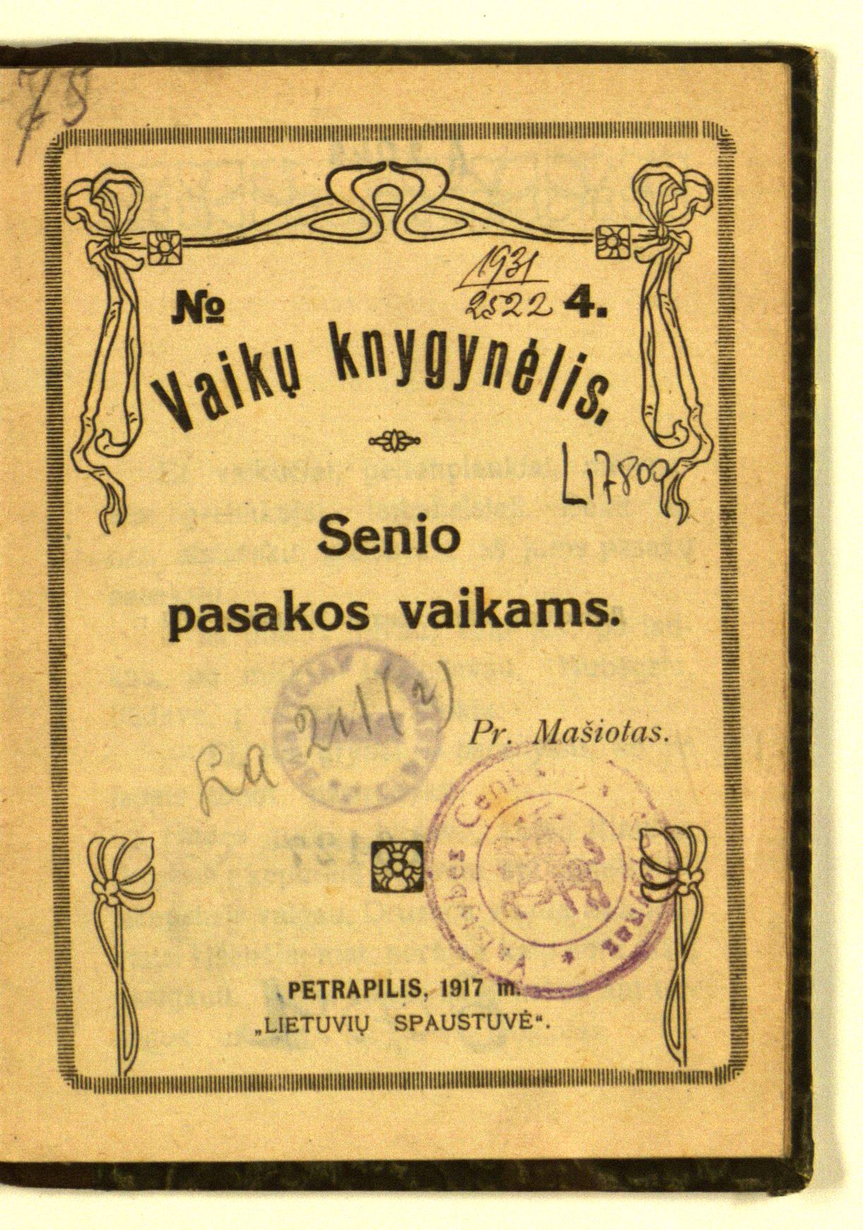 Senio pasakos vaikams