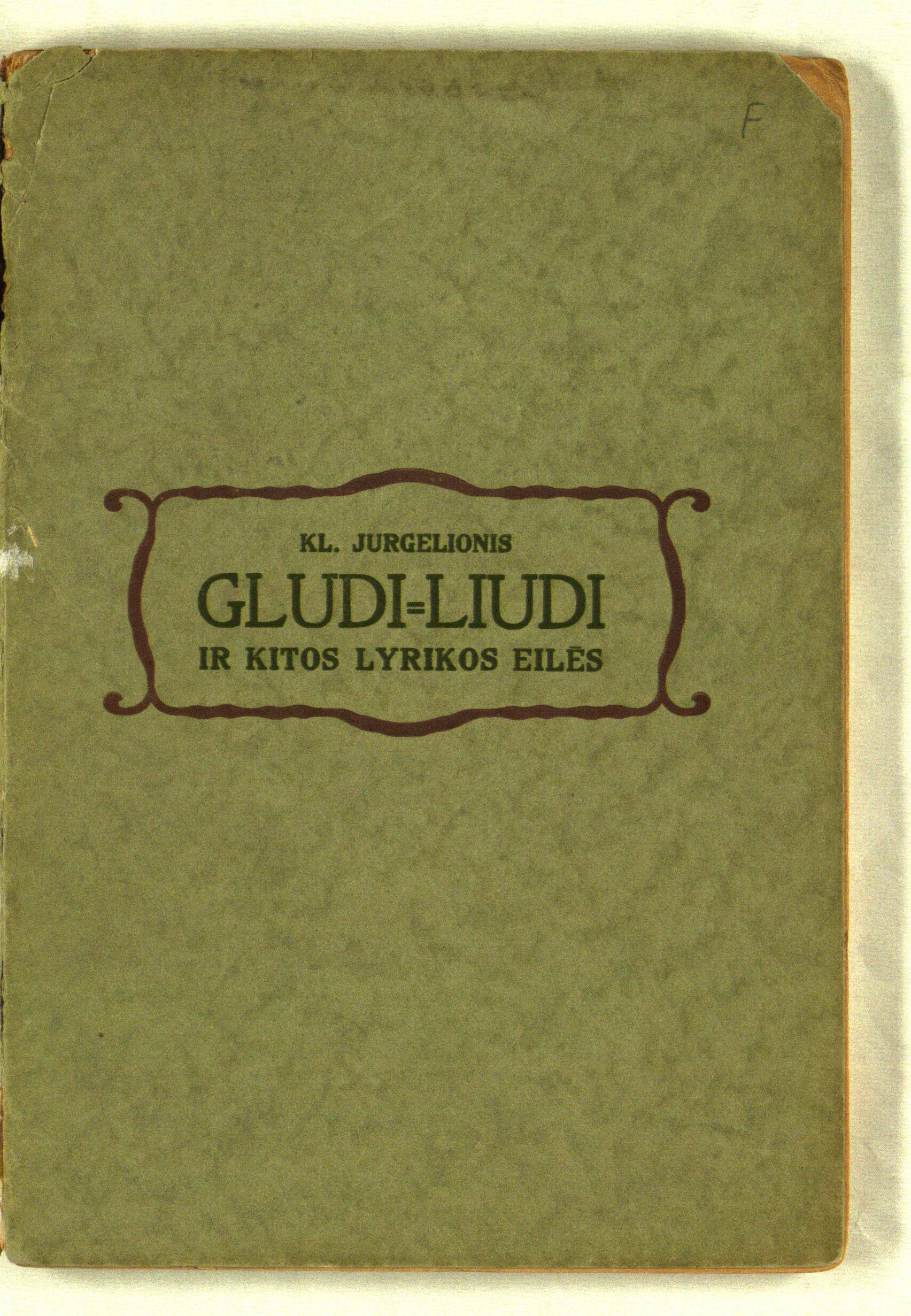 Gludi - liudi ir kitos lyrikos eilės