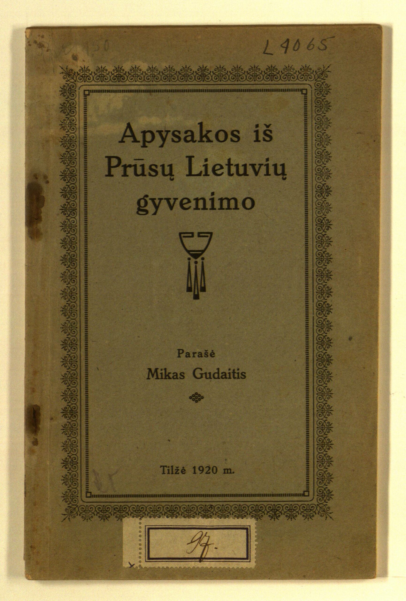 Apysakos iš Prūsų lietuvių gyvenimo