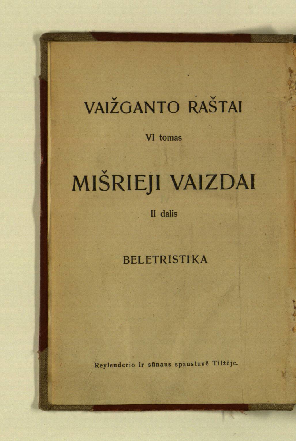 Vaižganto raštai. VI tomas. Mišrieji vaizdai. 2 dalis, Alegorijų vaizdai