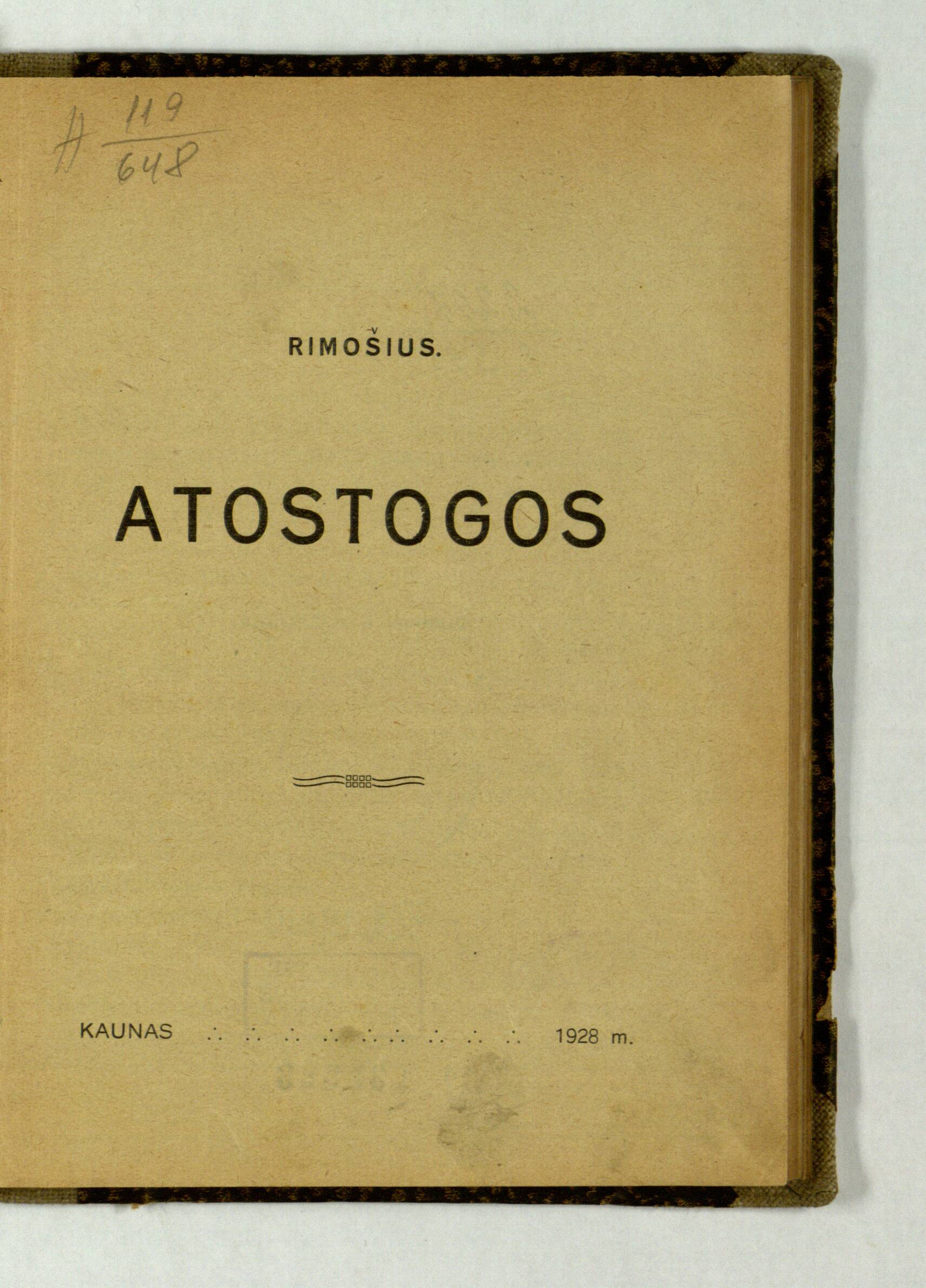 Atostogos