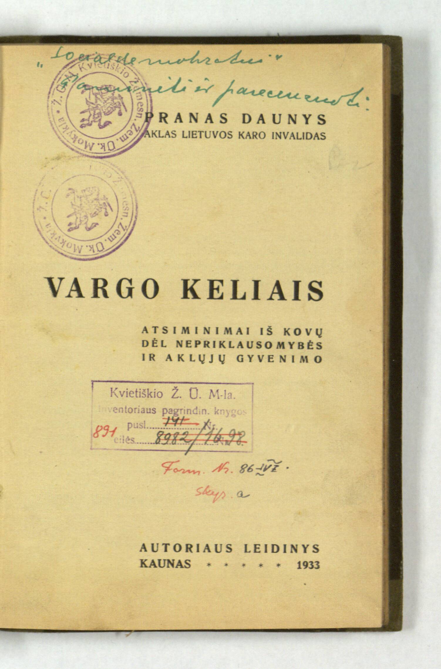 Vargo keliais