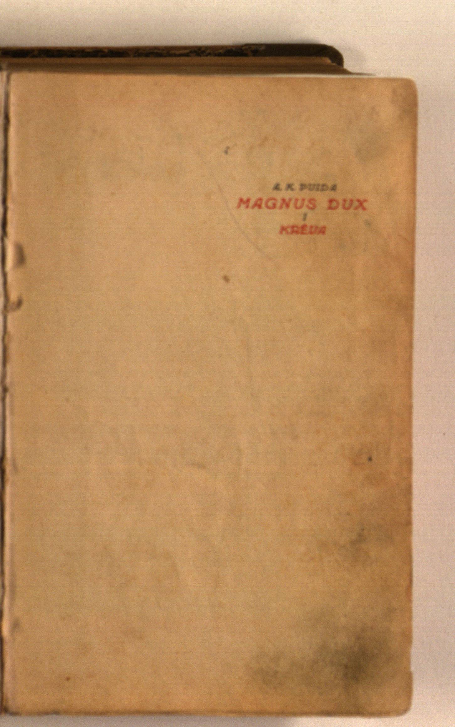 Magnus Dux. Krėva