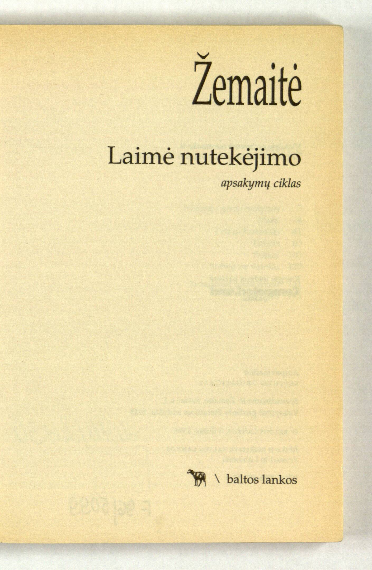 Laimė nutekėjimo