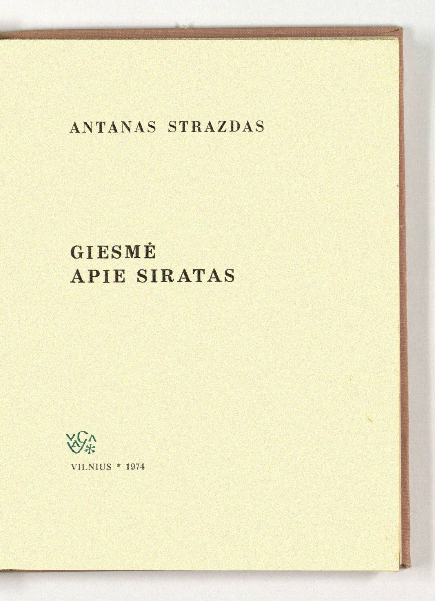 Giesmė apie siratas