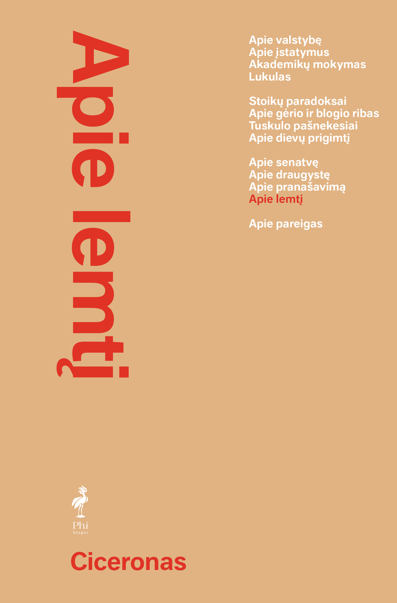 Ciceronas. Apie lemtį